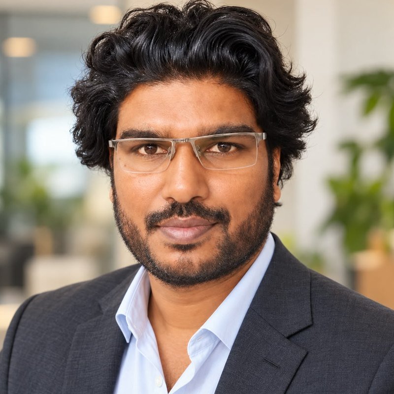 Professional headshot of Gajender Singh in a dark blazer and light blue shirt.
